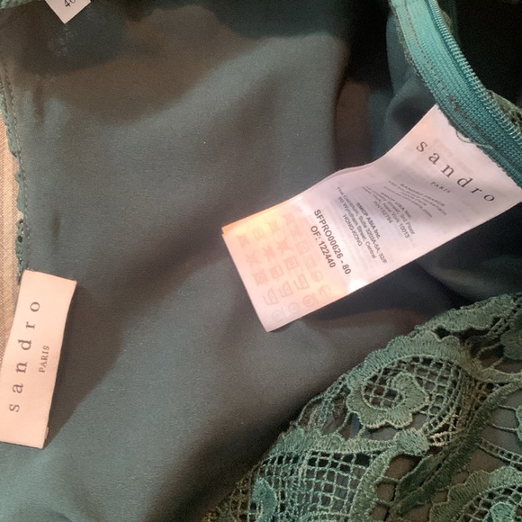 Sandro, Short dress sweetheart guipure neckline - Picture 7 of 7